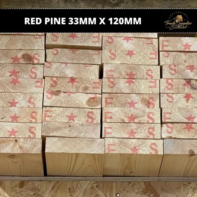 Red Pine 33mm x 120mm