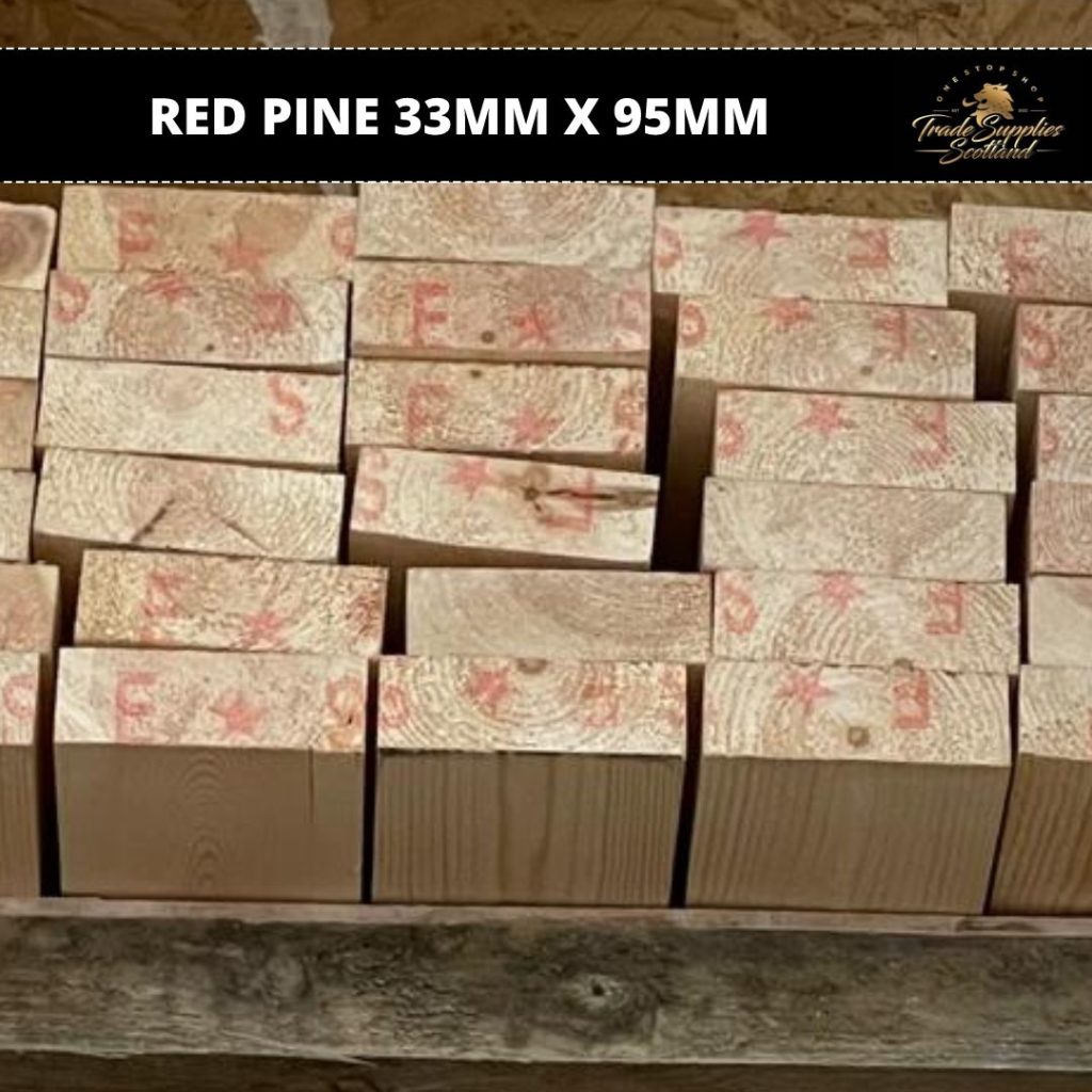 Red Pine 33mm x 95mm