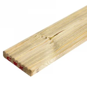 Red Wood Treated Decking 145mm x 28mm x 3600mm